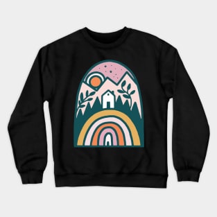 Rainbow Mountain Home Crewneck Sweatshirt